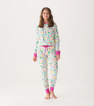 2pc Pink Falala Adult PJs