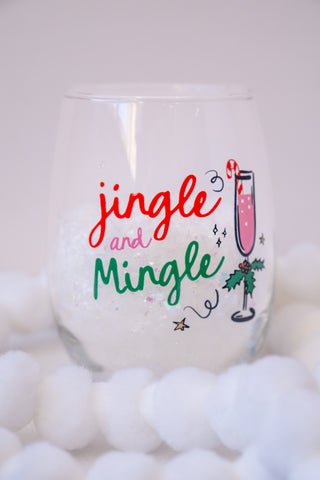 EXCLUSIVE Jingle and Mingle Glass