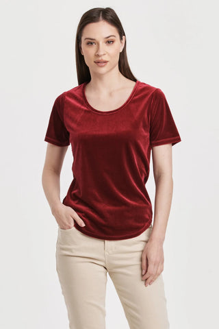 Aimee Scoop Neck Top Granada Velvet