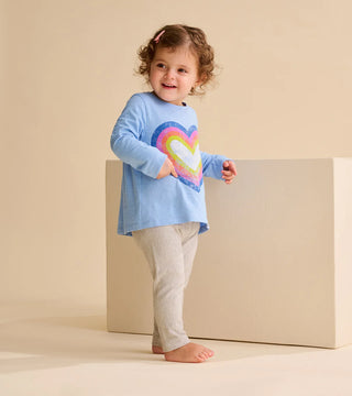 Big Groovy Heart Tee - Toddler Girl