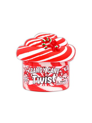 Candy Cane Twist Slime