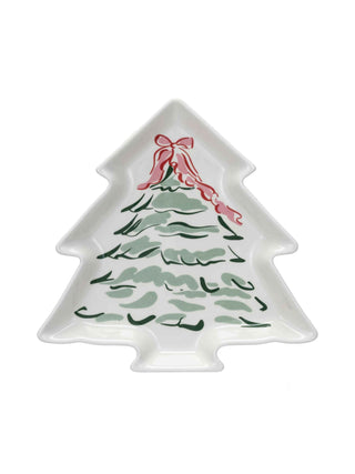 Christmas Tree Stoneware Plate