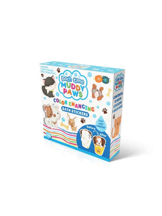 Color Changing Bath Stickers - Muddy Paws