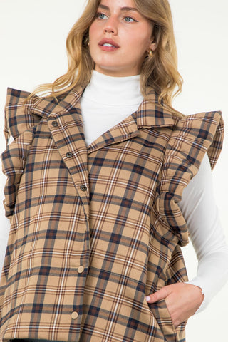 Country Chic Plaid Vest