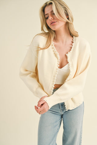 Darlin' Pearl Detail Cardigan