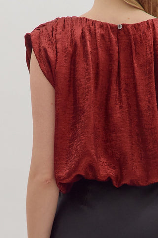 Dashing Darling Burgundy Top