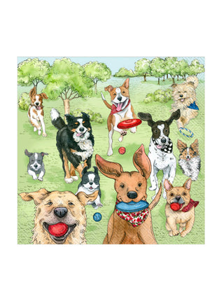 Dog Park Runners Cocktail Napkins