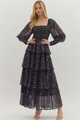 Fancy in Floral Midi Dress