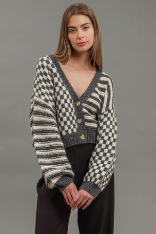 Fireside Friendships Cardi - Charcoal