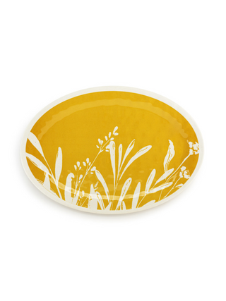 Gold Leaf Melamine Platter