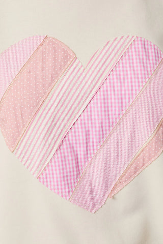 Heart Patchwork Sweatshirt