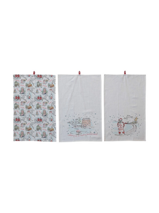 Holiday Scene Tea Towels