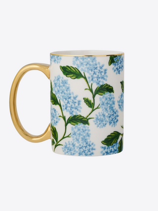 Hydrangea Porcelain Mug