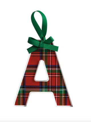 Initial Tartan Ornament (A)