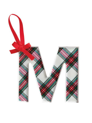 Initial Tartan Ornament (M)