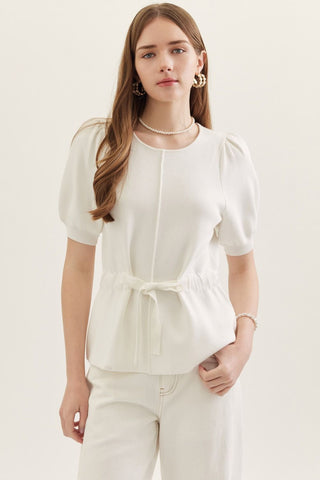 Keep It Simple Tie Waist Top