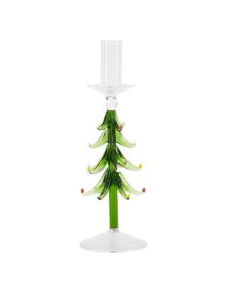 Large Glass Tree Taper Holder