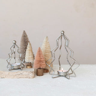 Small Metal Tree Shaped Tealight Holder