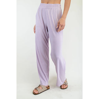 Lavender Modal Wide Leg Pant