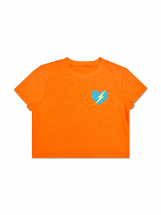 Lightning Heart Boxy Tee Shirt