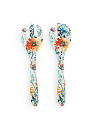 Meadow Flowers Melamine Serving Utensil Set