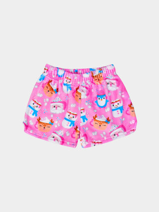 Merry Mugs Plush Shorts