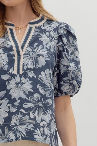 Midnight Bloom Top