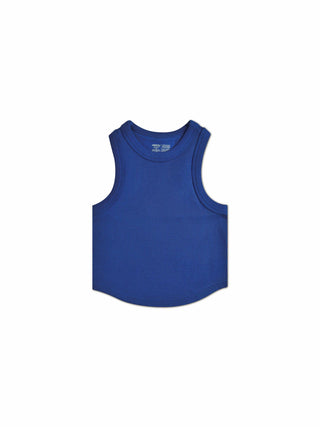 Midnight Cropped Racer Tank