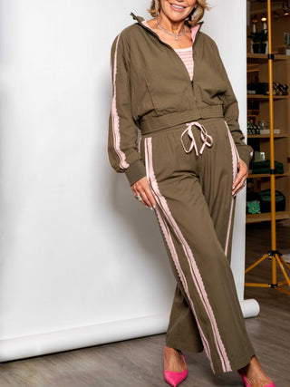 Olive You Blush Track Pants