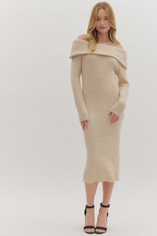 Ollie Oatmeal Sweater Dress