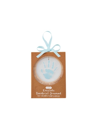 Blue Handprint Ornament