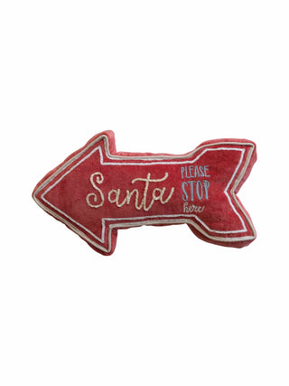 Santa Stop Here Pillow