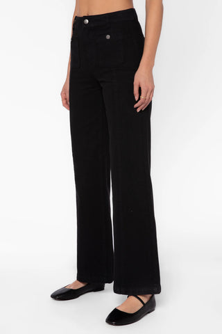 Saylor Black Mid Rise Pants