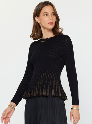 Shimmer Ribbed Sweater