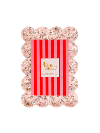 Silver Glitter Acrylic Frame