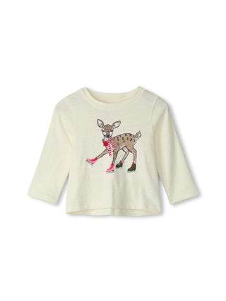 Skating Deer Tee - Toddler Girl