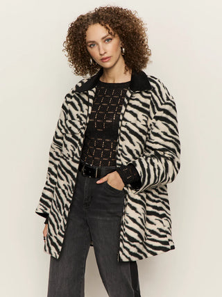 Soiree Striking Zebra Barn Jacket