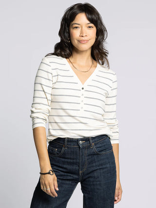 Solara Top Off White/Navy