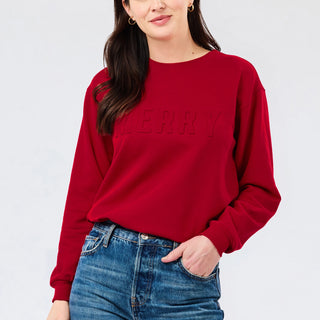 Sweatshirt Kelly Merry Tonal Red