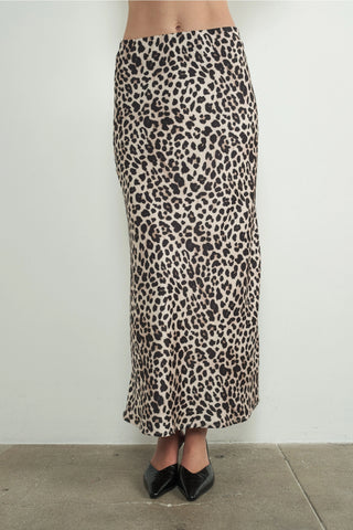 Take a Moment Leopard Skirt