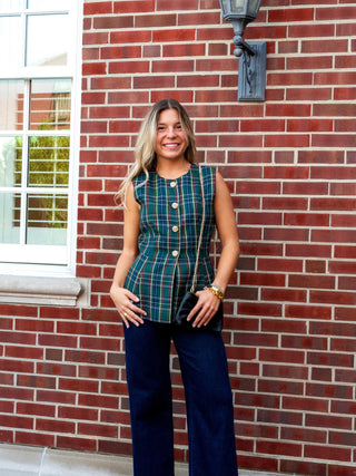 Tartan Plaid Vest