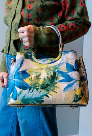 Teal Floral Big Bag