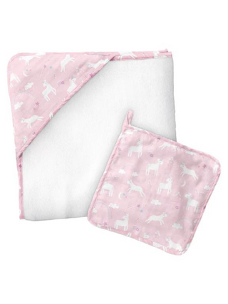 Towel/Washcloth Set - Unicorn