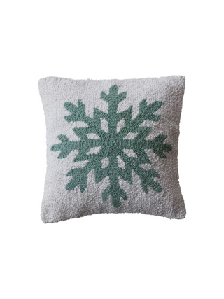 Tufted Snowflake Pillow