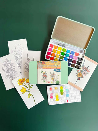 Wildflower Watercolor Painting Kit