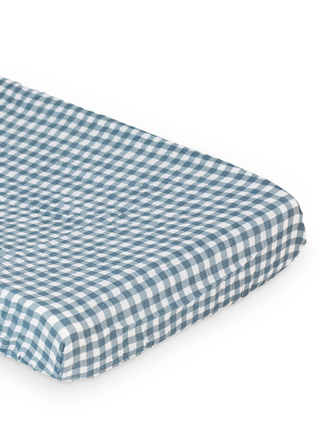 Change Pad Cover - Navy Gingham